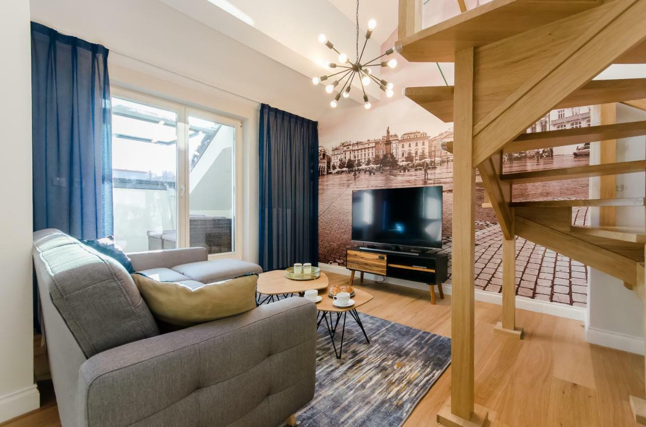 Kazimierz Penthouse With Private Terrace Apartment คราคูฟ ภายนอก รูปภาพ
